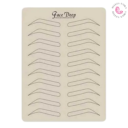 Pele Sintética Para Treino C/ Desenho De Sobrancelha - Face Deep