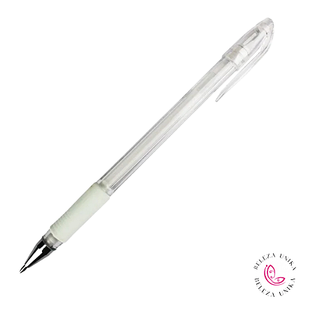 Caneta Gel Grip Branca - Flash Star