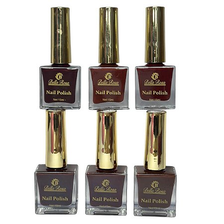 Esmalte Bella Rosa Coleção 06 Tons Vermelhos