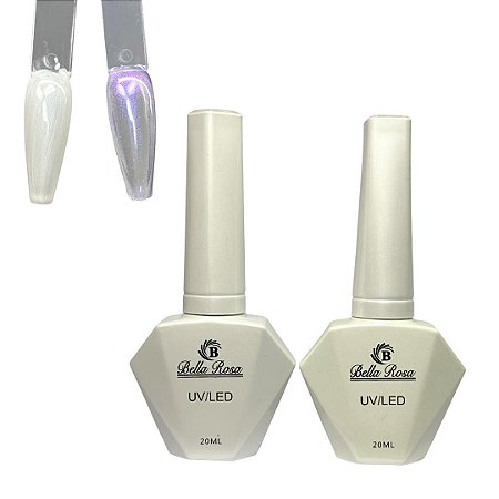 Esmalte em gel bella Rosa Kit Perolado