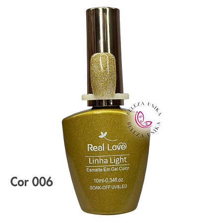 Esmalte em Gel Real Love Dourados Cor 06