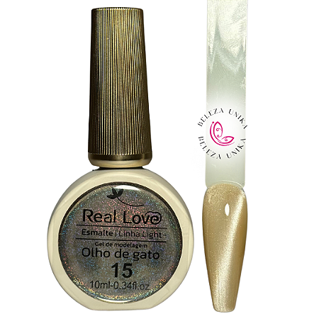 Esmalte em Gel Real Love Olho de Gato cor 15