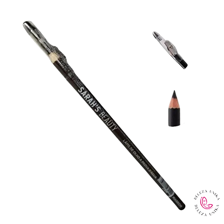 Lápis Preto Com Apontador a prova d'água - Sarah's Beauty