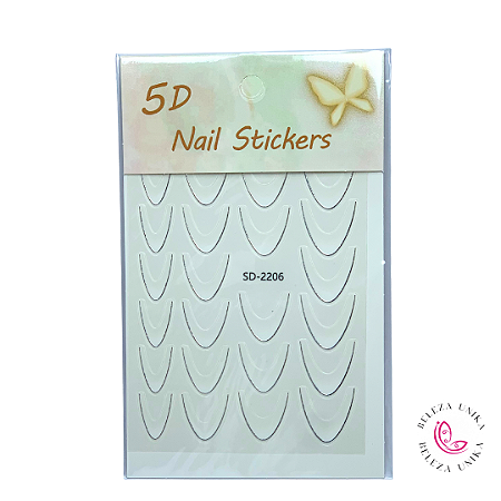 Decoração Adesiva Efeito Francesinha SD2206 - Real Love