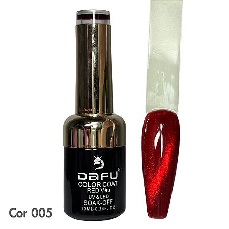 Esmalte em Gel Vermelho Transparente 10ml 05 - Dafu