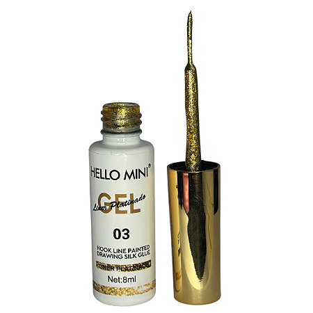 Esmalte Pincel Fino Hello Mini Dourado