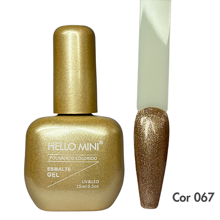 Esmalte em Gel Hello Mini Coleção Glitter Cor 67