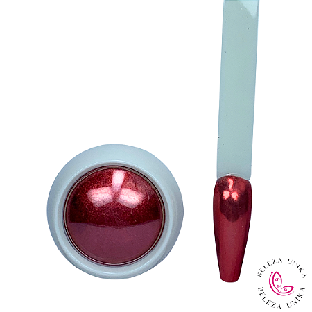 Pó Cromado vermelho