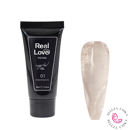 PolyGel Real Love 30ml Cor 01 Transparente
