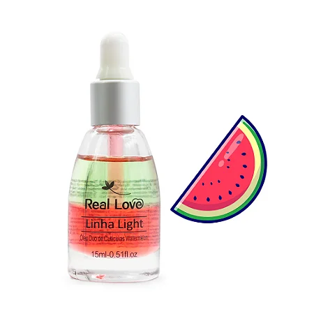 Óleo de Cutículas Linha Light Watermelon 15ml - Real Love