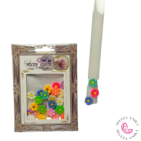 Decoração mini Flor 3D - Helen Color