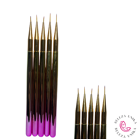 Kit Pincel fino 5 modelos