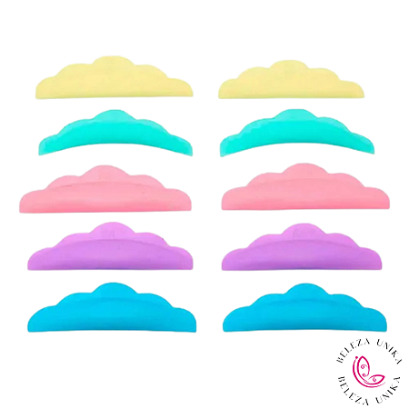 10 Pares de Bobs para extensão de cílios e lash Coloridos