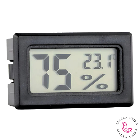 Higrometro digital Preto pequeno