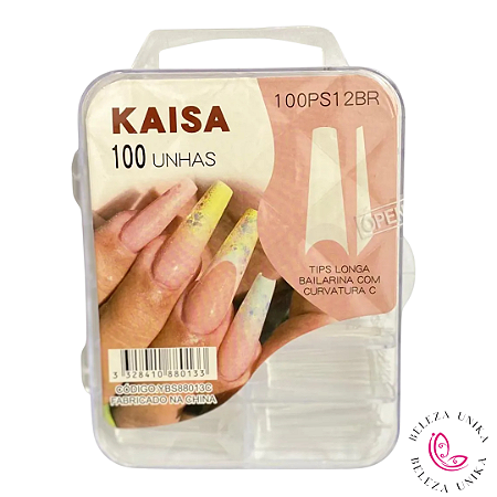 Tips Longa Bailarina com Curvatura C  Leitosa - Kaisa