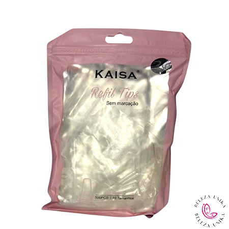 Tips Curvatura  C Transparente  500pcs | 10 Tamanhos - Kaisa