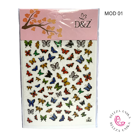 Adesivo de Borboletas Mod 01 D&Z