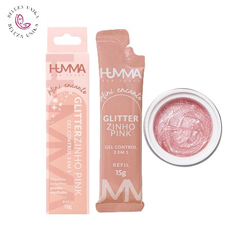 Gel Sachê Glitterzinho Pink 15g - Humma