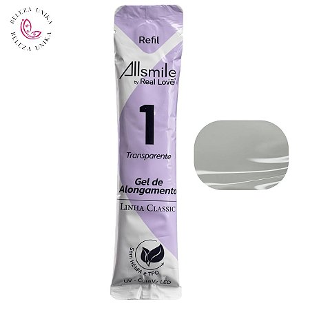 Gel Sachê Allsmile 1 Transparente Sem TPO 15ml - Real Love