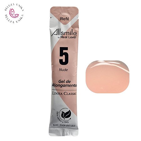 Gel Sachê Allsmile  5 Nude Sem TPO 15ml - Real Love