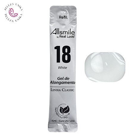 Gel Sachê Allsmile  18 White Sem TPO 15ml - Real Love