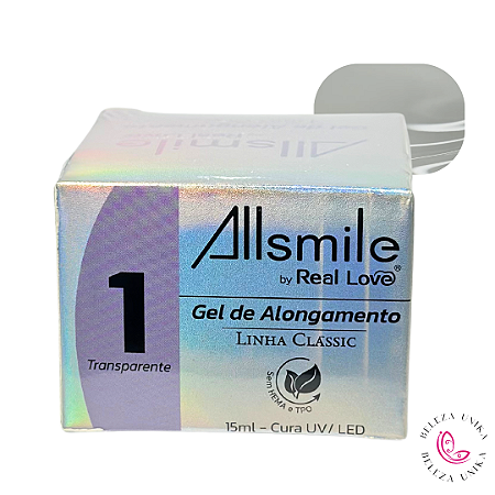 Real Love Allsmile Gel SEM TPO - 1 transparente