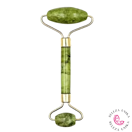 Massageador Facial Rolo Pedra Jade