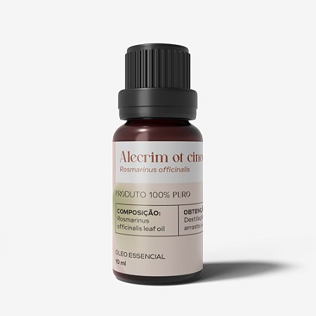 Óleo Essencial de Alecrim QT CINEOL 10ml – Memória, Energia e Crescimento Capilar