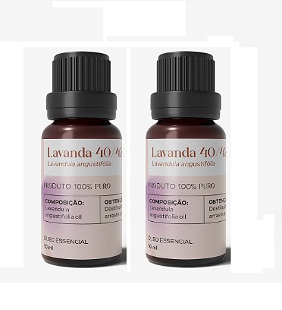 Kit 2x Lavanda 40/42 (Lavandula angustifolia) - 10 ml