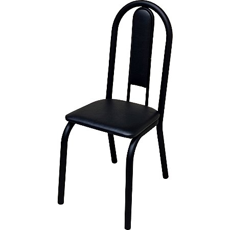 Cadeira de cozinha DO 442A preto fosco corino preto