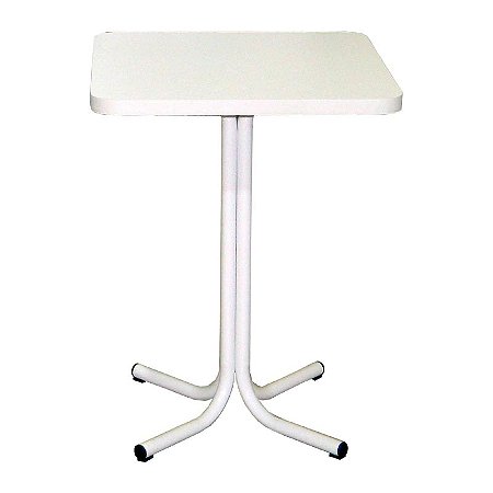 Mesa de bar tubular tampo quadrado