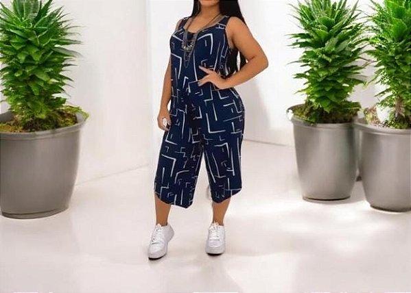 Macacão Macaquinho Pantacourt Regata Feminino Moda Verão Top