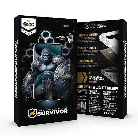 Película Fosca Antirreflexo com Aplicador para APPLE - Survivor - Gshield