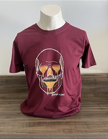 CAMISETA caveira fogo