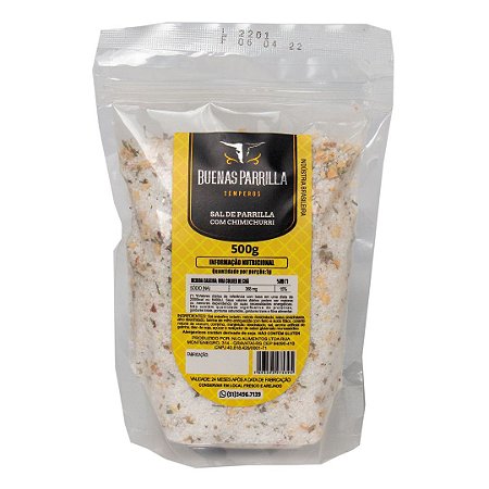 Sal de Parrilla com chimichurri 500g sachê