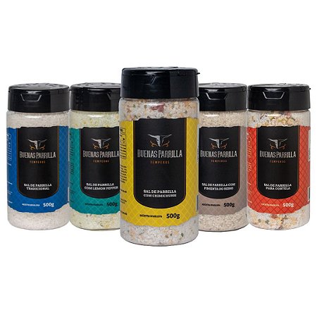 KIT 5 Sal de Parrilla 500g pote