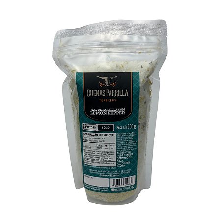 Sal de Parrilla com lemon pepper 500g sachê