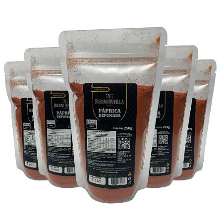 KIT 5 TEMPERO PÁPRICA DEFUMADA 250G
