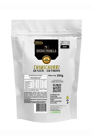 CHIMICHURRI SEM PIMENTA BUENAS PARRILLA 350G
