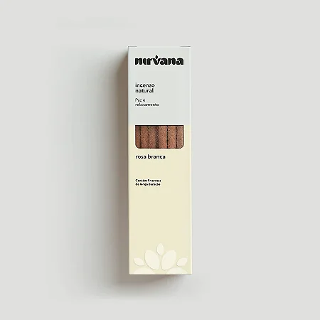 INCENSO NIRVANA 9 VARETAS - ROSA BRANCA