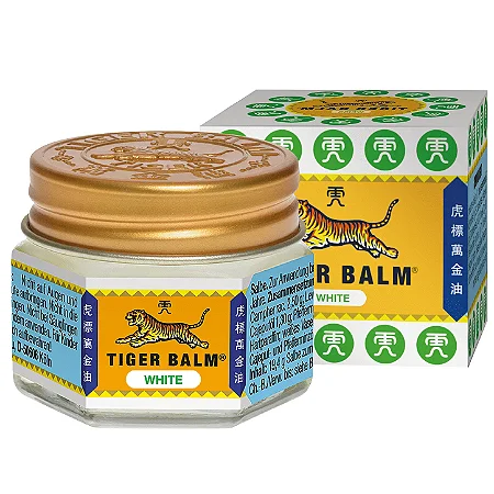 BÁLSAMO TIGRE - TIGER BALM - BRANCO 19G