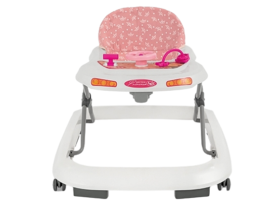 Andador Infantil Musical Bebê Rosa Princesa Meninas Empurrador