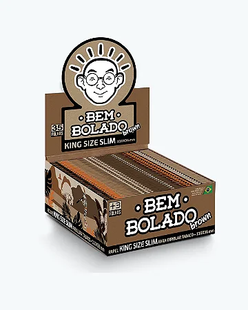 Caixa de Seda Bem Bolado Brown King Size Slim