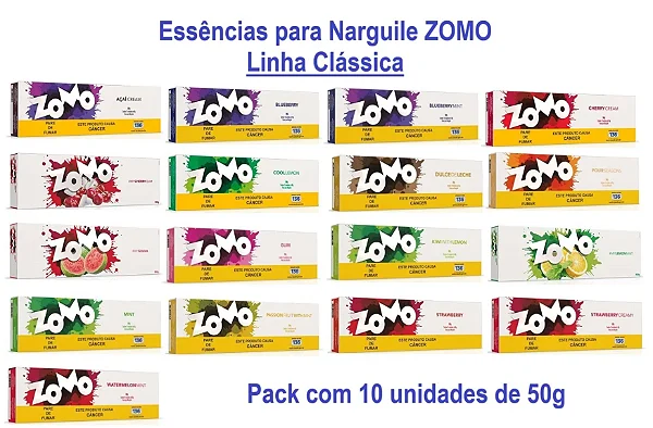 Zomo pack fechado com 10 un de 50g