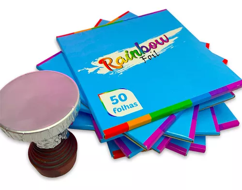 Alumínio Rainbow 10un de 50 folhas