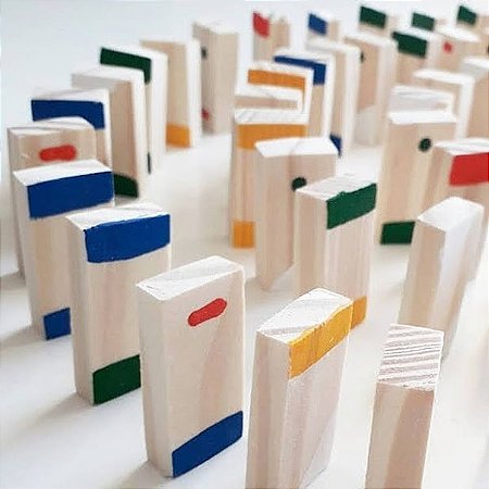 Jogo de dominó de cores