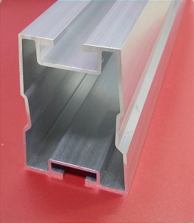 Perfil de Aluminio para SOLO 54x74mm 6000mm - Trilho Fotovoltaico