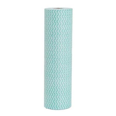 Kit 02un Pano Limpeza Multiuso Rolo Verde 28 cm X 25 m com 50 panos cada rolo