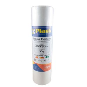 Bobina Picotada Polietileno 35 x 60 cm - Capacidade 7kg