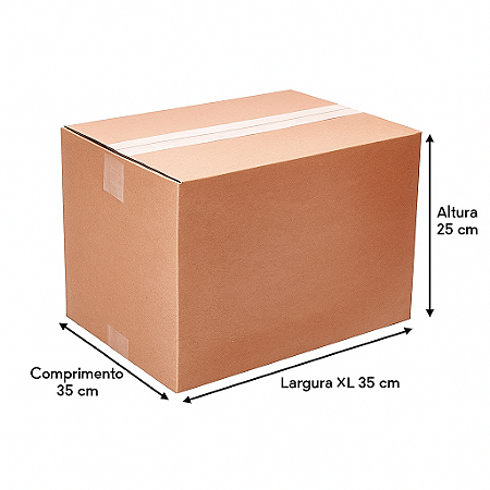 CAIXA DE PAPELÃO DUPLO 35 X 25 X 25- CAIXA Nº 02 DUPLA